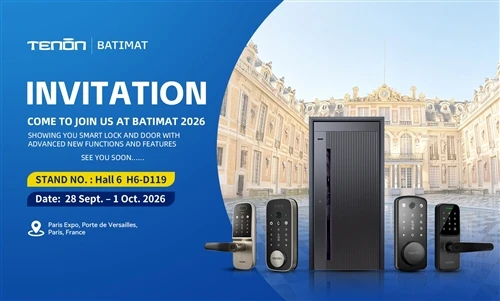 „Tenon“ pristatys „Smart Lock“ naujoves „BATIMAT 2026“.